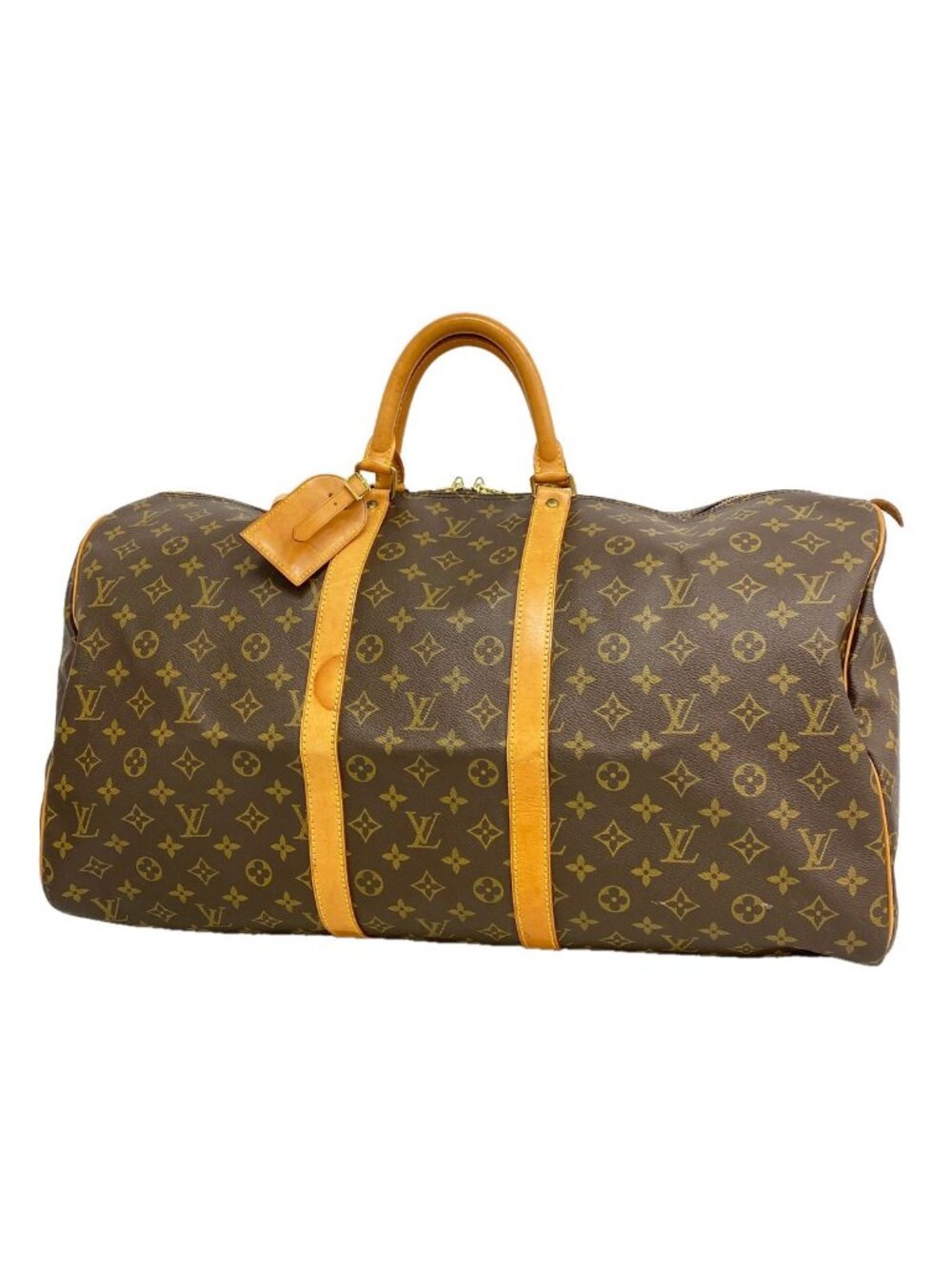 Louis Vuitton Boston Bag Monogram Keepall 55 Brown